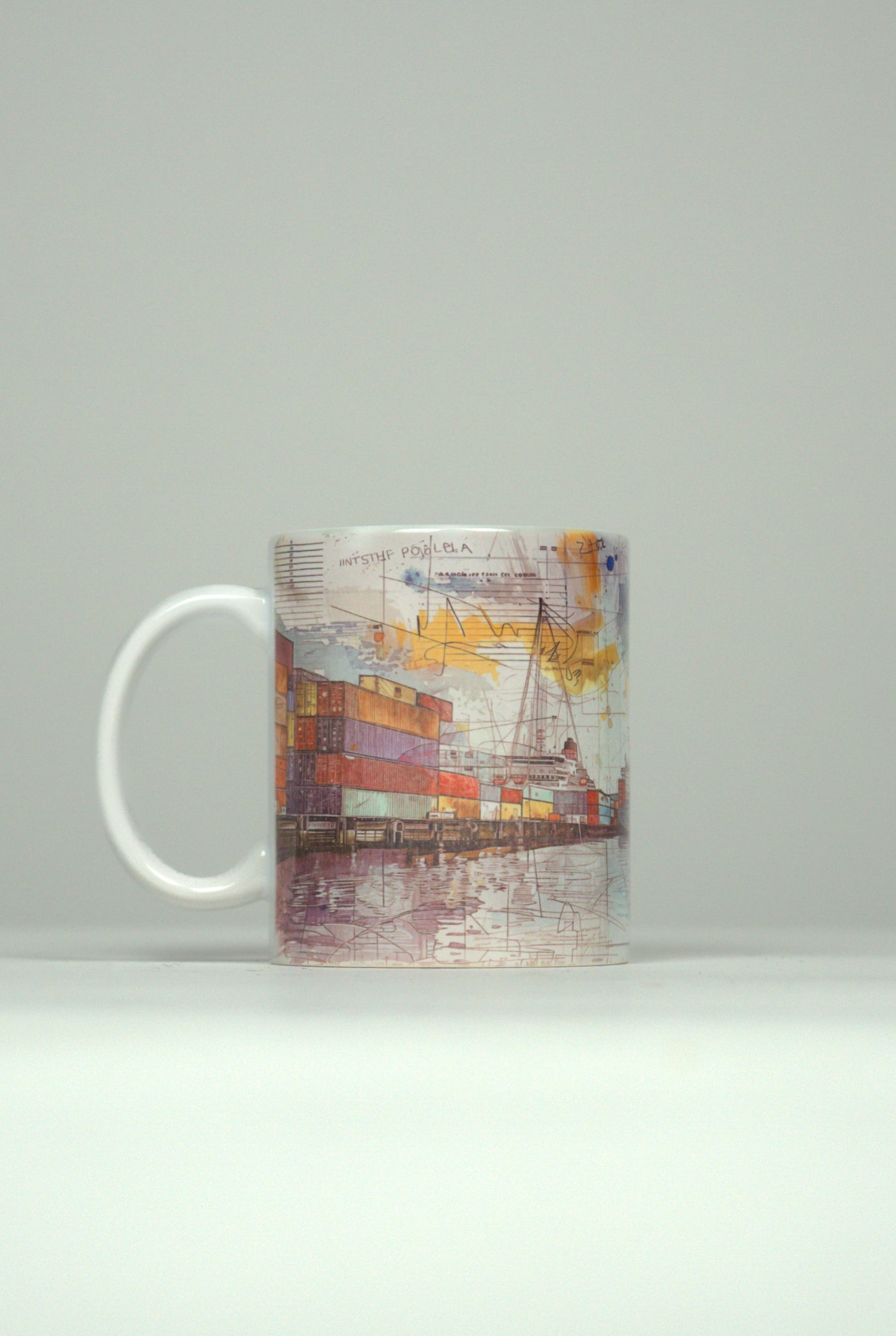 Hamburger Hafen Panorama-Tasse