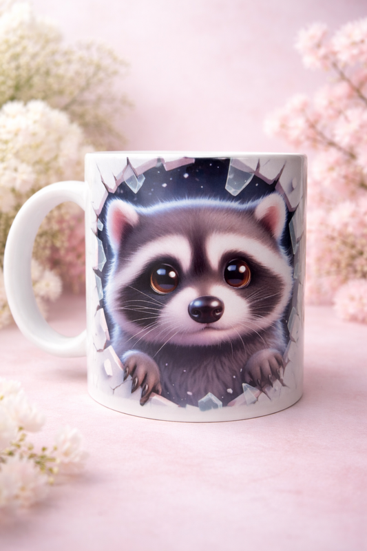 Waschbär Tasse