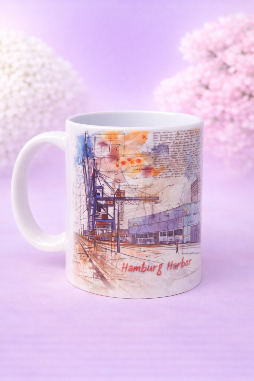 Hamburger Hafen Panorama-Tasse
