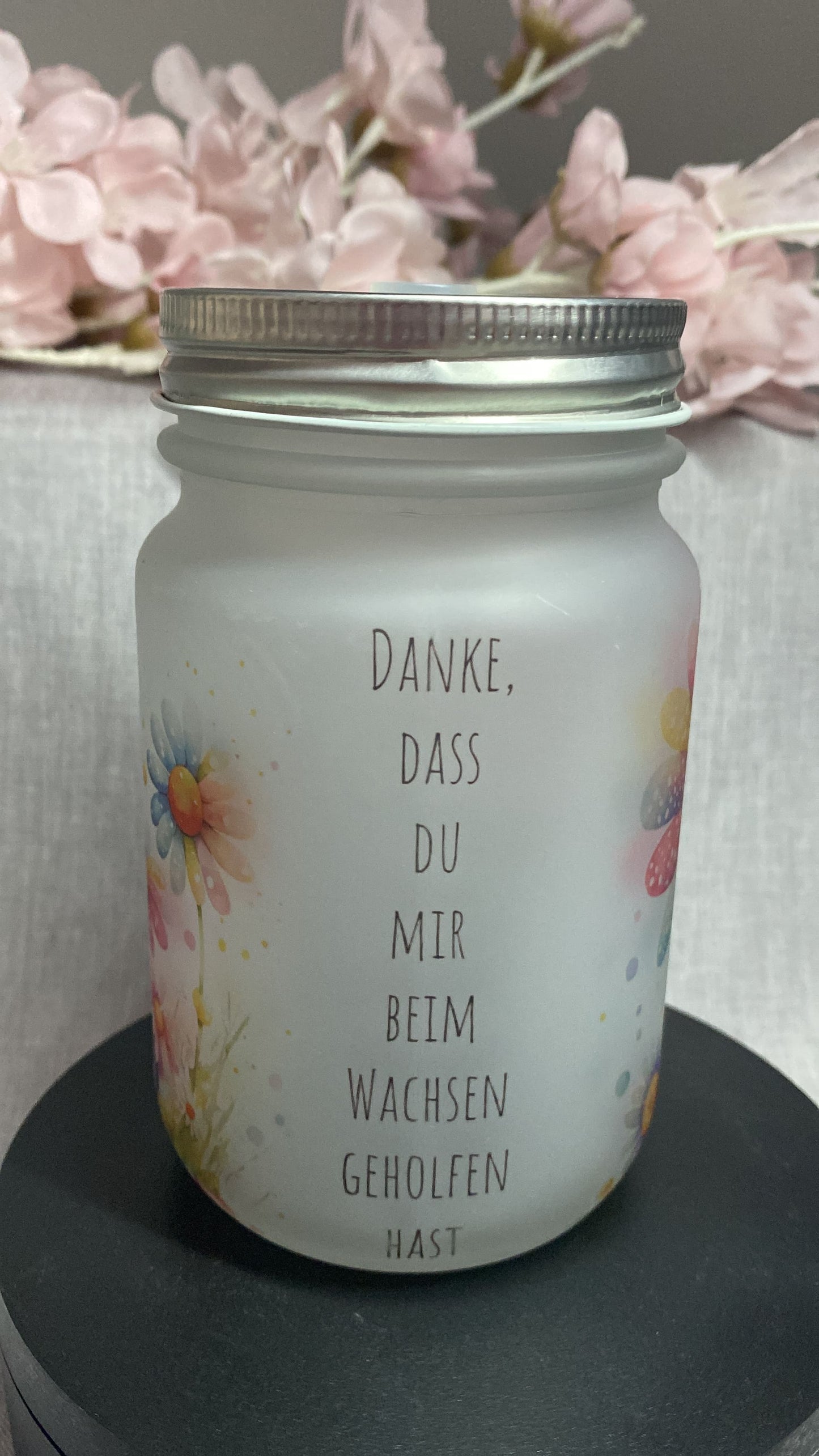 Glas - Kindergärtnerin - Danke