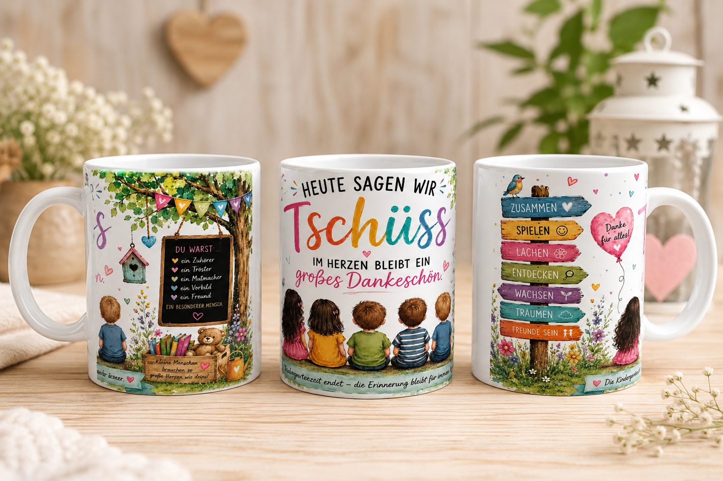 tasse Kita Abschied Tafel