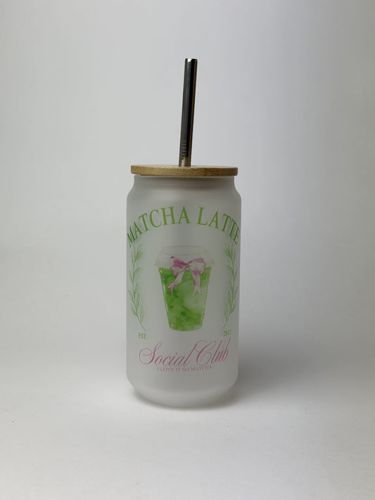 Matcha Latte Glas