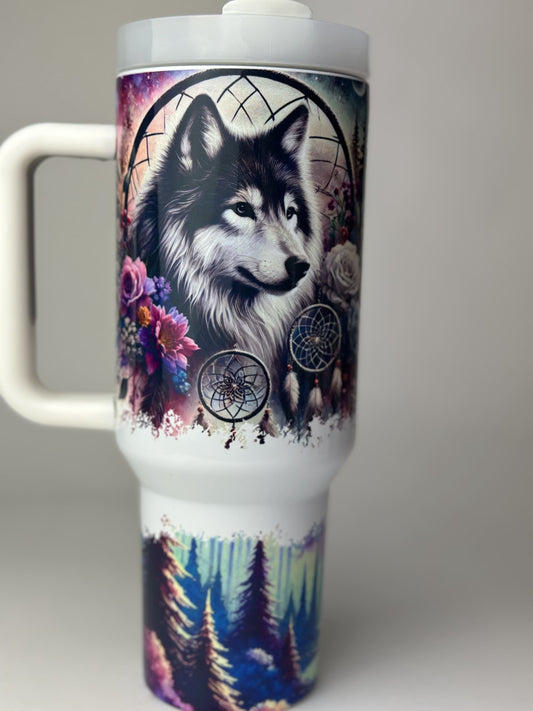 Edelstahl Trinkbecher Wolf