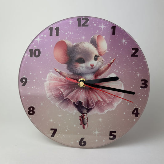 Wanduhr Ballerina