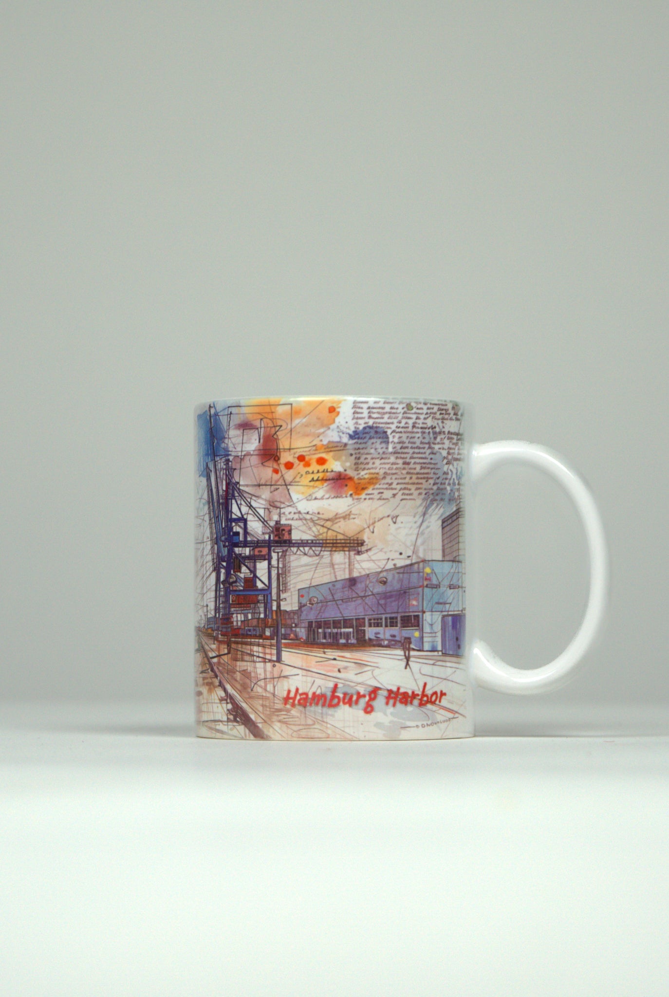 Hamburger Hafen Panorama-Tasse